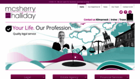 What Mcsherryhalliday.co.uk website looked like in 2020 (3 years ago)