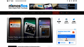 What Menosfios.com website looked like in 2020 (3 years ago)