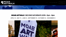 What Moabartwalk.com website looked like in 2020 (3 years ago)
