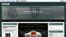 What Michael-mannheimer.net website looked like in 2020 (3 years ago)