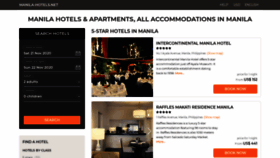 What Manila-hotels.net website looked like in 2020 (3 years ago)