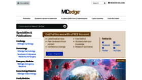 What Mdedge.com website looked like in 2020 (3 years ago)