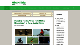 What Minimilitia.org website looked like in 2020 (3 years ago)