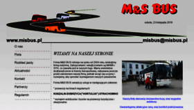 What Misbus.pl website looked like in 2020 (3 years ago)