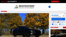 What Motorauthority.com website looked like in 2020 (4 years ago)