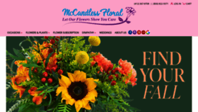 What Mccandlessfloralinc.com website looked like in 2020 (3 years ago)
