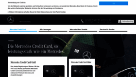 What Mercedescard.de website looked like in 2020 (3 years ago)