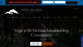What Melissawest.com website looked like in 2020 (3 years ago)