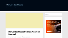What Manuale-utilizare.com website looked like in 2020 (3 years ago)