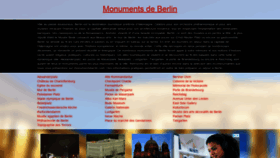 What Monumentsdeberlin.com website looked like in 2020 (3 years ago)