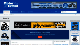 What Motorbicycling.com website looked like in 2020 (3 years ago)