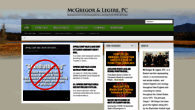 What Mcgregorlegere.com website looked like in 2020 (3 years ago)