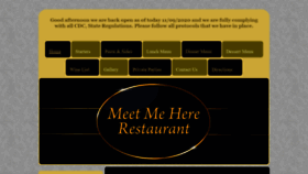 What Meetmehererestaurantandbar.com website looked like in 2020 (3 years ago)