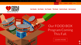 What Mealsfromtheheart.org website looked like in 2020 (3 years ago)