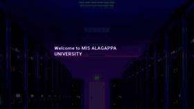 What Mis.alagappauniversity.ac.in website looked like in 2020 (3 years ago)
