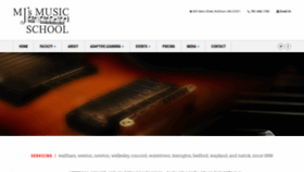 What Mjsmusicschool.com website looked like in 2020 (3 years ago)