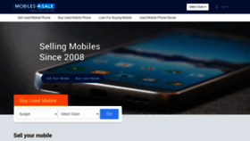 What Mobiles4sale.in website looked like in 2020 (3 years ago)