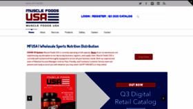 What Musclefoodsusa.com website looked like in 2020 (3 years ago)