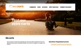 What Macarte.be website looked like in 2020 (3 years ago)
