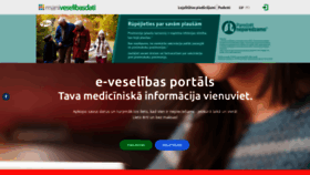 What Maniveselibasdati.lv website looked like in 2020 (3 years ago)
