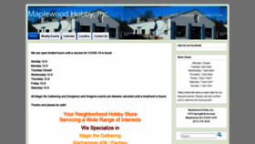 What Maplewoodhobby.com website looked like in 2020 (3 years ago)