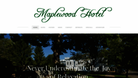 What Maplewoodhotel.com website looked like in 2020 (3 years ago)