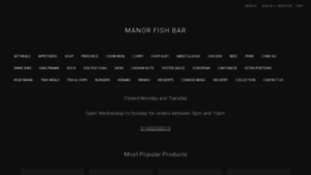 What Manorfishbar.co.uk website looked like in 2020 (3 years ago)