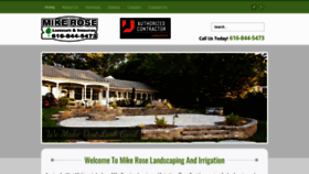 What Mikeroselandscaping.com website looked like in 2020 (3 years ago)