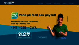 What Mauritiustelecom.com website looked like in 2020 (3 years ago)