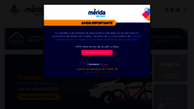What Merida.gob.mx website looked like in 2020 (3 years ago)