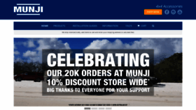 What Munji.com.au website looked like in 2020 (3 years ago)