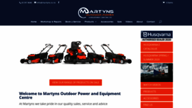 What Martyns.co.nz website looked like in 2020 (3 years ago)