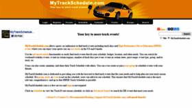 What Mytrackschedule.com website looked like in 2020 (4 years ago)