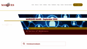 What Marques.org website looked like in 2020 (3 years ago)