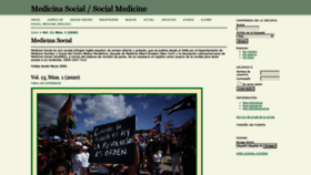 What Medicinasocial.info website looked like in 2020 (3 years ago)