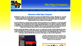 What Mjsigncompany.com website looked like in 2020 (3 years ago)