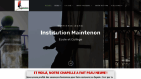 What Maintenon.org website looked like in 2020 (3 years ago)