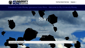 What Myuniversitymoney.com website looked like in 2020 (4 years ago)