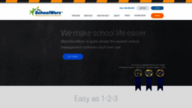 What Myschoolworx.com website looked like in 2020 (3 years ago)