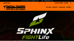 What Martial-training-shop.it website looked like in 2020 (3 years ago)