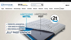 What Matratzenschutz24.net website looked like in 2020 (3 years ago)