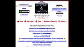 What Militarycac.org website looked like in 2020 (3 years ago)