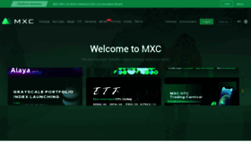 What Mxc.com website looked like in 2020 (3 years ago)