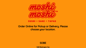 What Moshimoshi.us website looked like in 2020 (3 years ago)