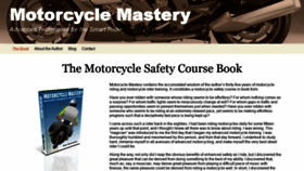 What Motorcycle-mastery.com website looked like in 2020 (3 years ago)