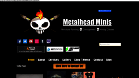 What Metalheadminis.com website looked like in 2020 (3 years ago)