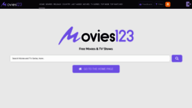 What Movies123.video website looked like in 2020 (3 years ago)