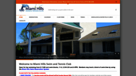 What Miamihills.org website looked like in 2020 (3 years ago)