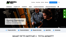 What Mitchelltech.edu website looked like in 2020 (3 years ago)
