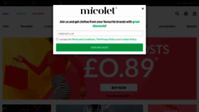 What Micolet.co.uk website looked like in 2020 (3 years ago)